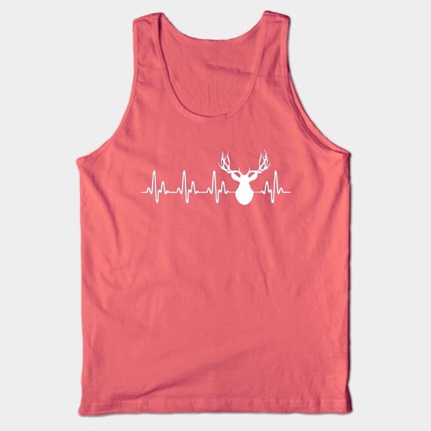 Heartbeat Deer Hunting T-shirt Tank Top by jMvillszz